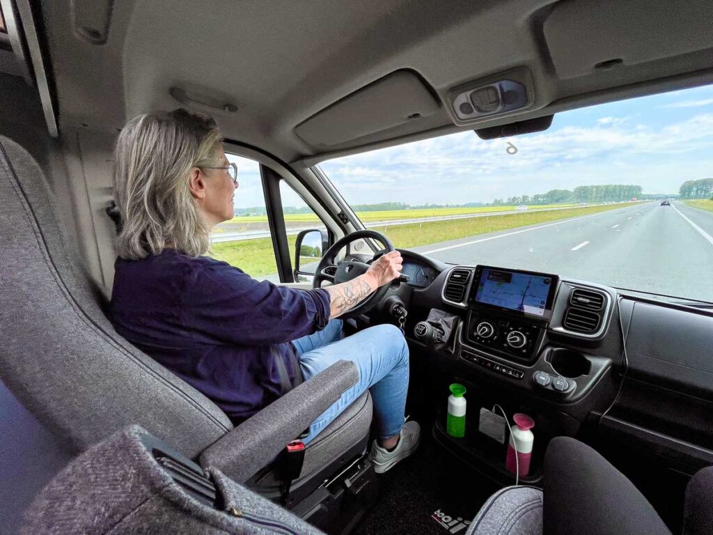 Traveling in the camper van