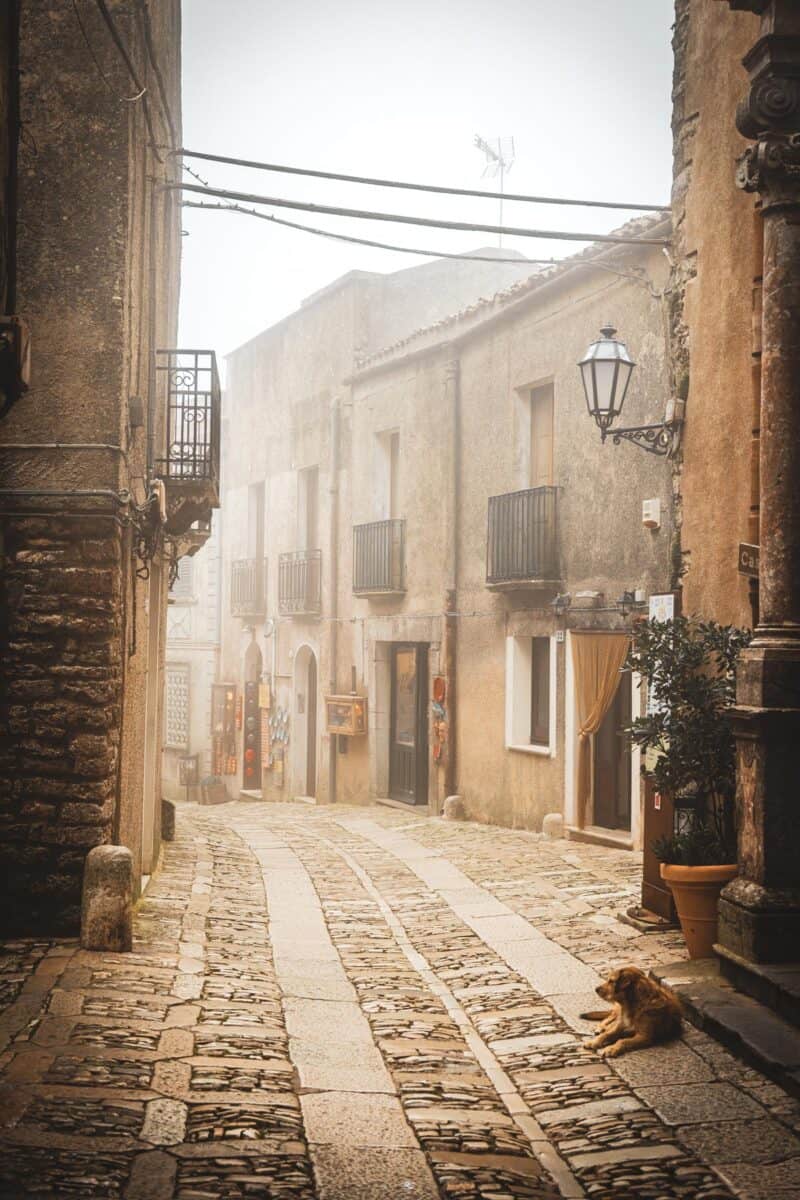 Fog is rolling in Erice