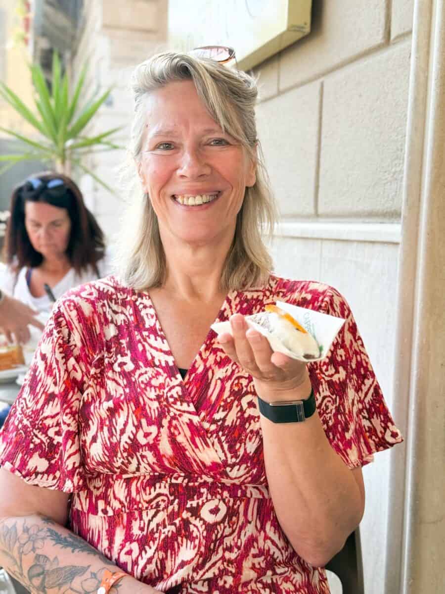 Always happy when presented with sweets