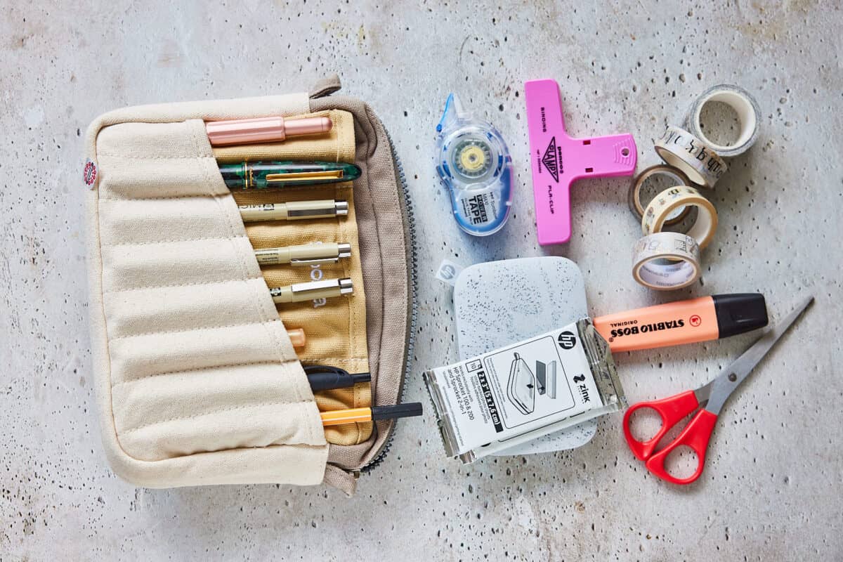 Travel journaling supplies